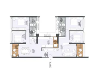 4 BHK floor plan